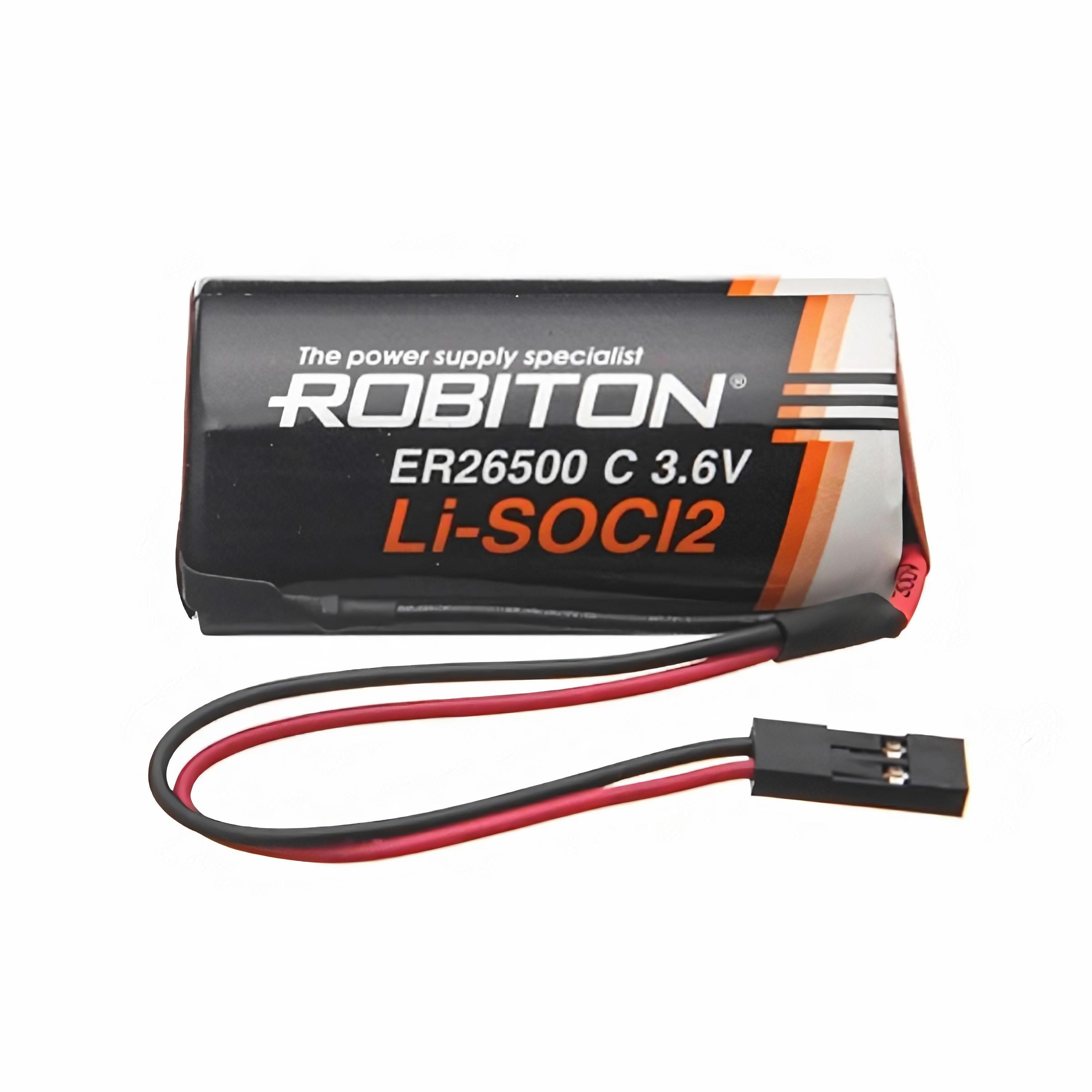 Батарейка литий-тионилхлоридная ROBITON ER26500 C (R14/C) Lithium 3.6 В (3.6V) 9000 мАч
