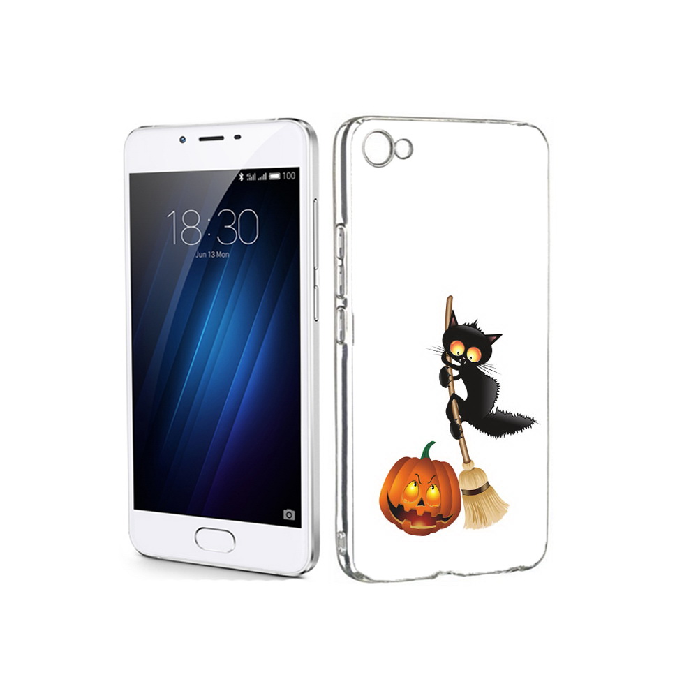 

Чехол MyPads Tocco для Meizu U20 хэлуинский котик (PT50622.85.667), Прозрачный, Tocco