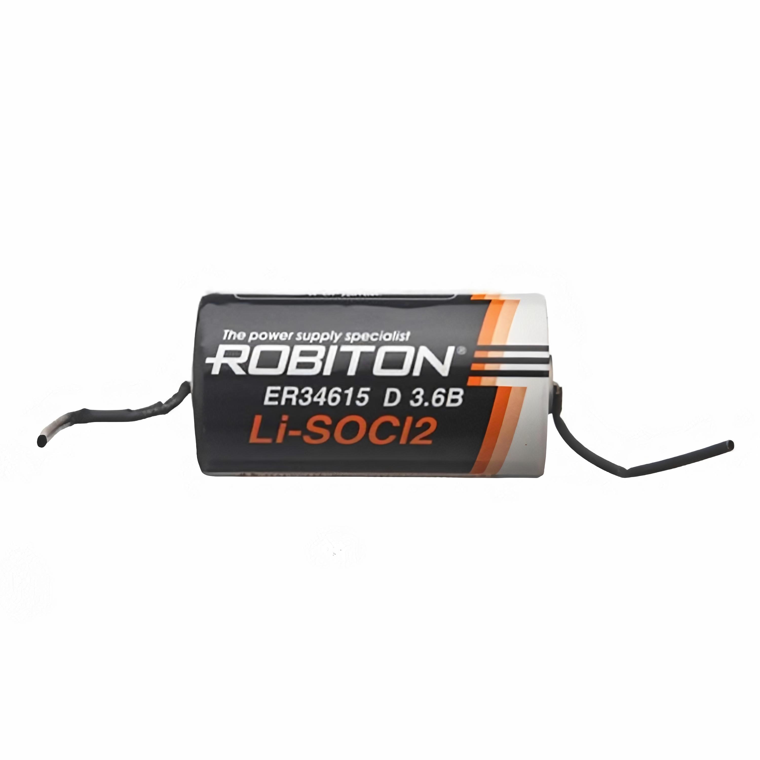 

Батарейка литий-тионилхлоридная ROBITON ER34615 D (D/ R20) Lithium (3.6В/3.6V) 19000 мАч