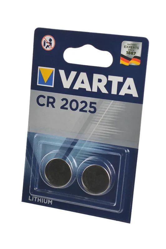 Батарейкa VARTA CR2025 /  3В / 3V  /  в блистере 2 штуки