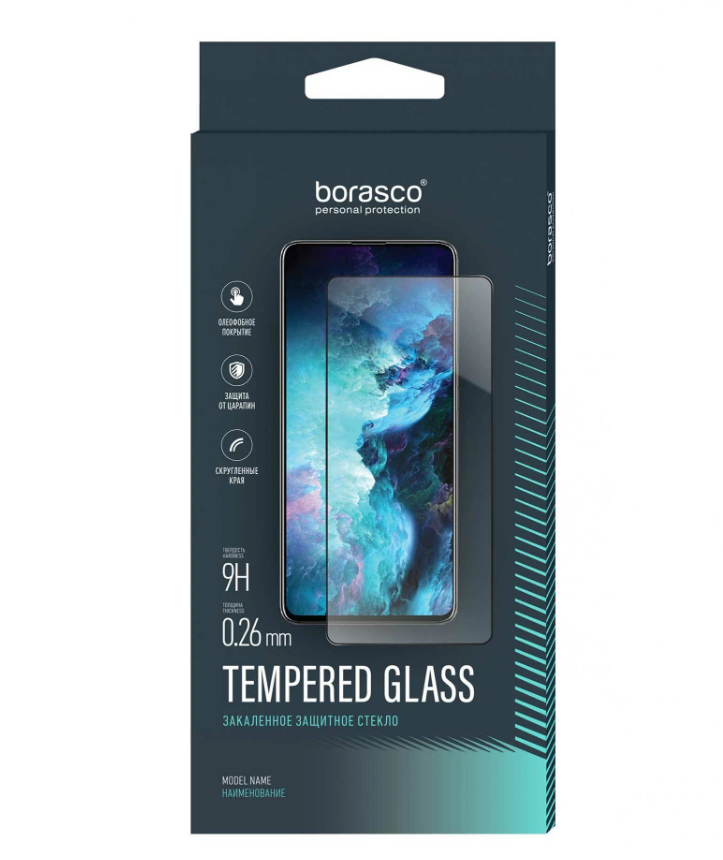 

Защитное стекло BoraSCO Full Glue для Infinix HOT 12i черная рамка