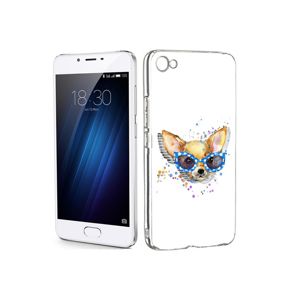 

Чехол MyPads Tocco для Meizu U20 чихуа-хуа в очках (PT50622.85.691), Прозрачный, Tocco