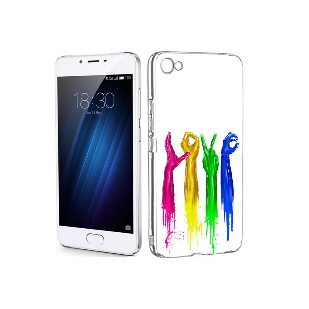 

Чехол MyPads Tocco для Meizu U20 яркие руки love (PT50622.85.707), Прозрачный, Tocco