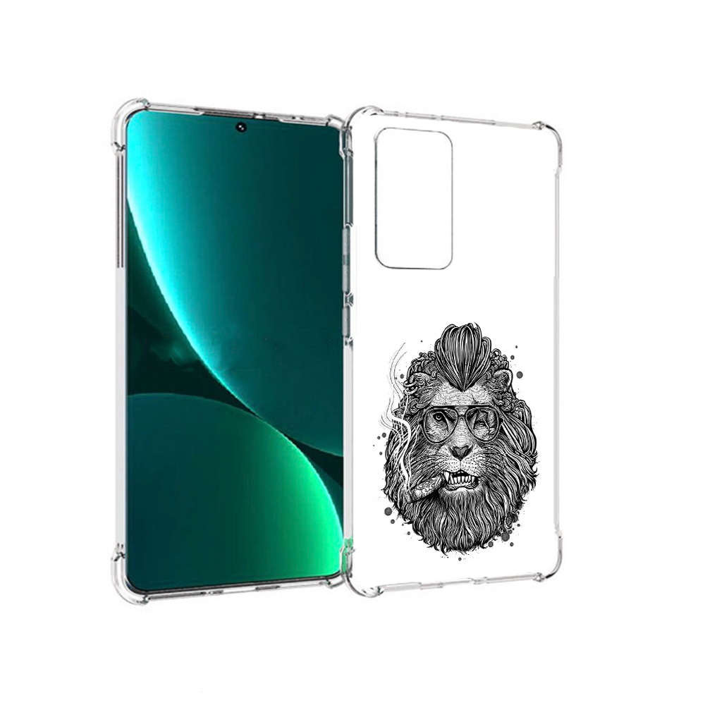 

Чехол MyPads Tocco для Xiaomi 12 Pro курящий лев (PT226953.293.432), Прозрачный, Tocco