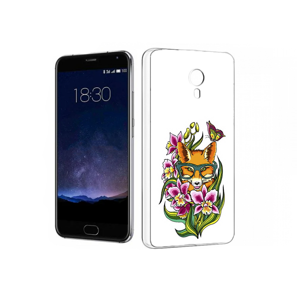

Чехол MyPads Tocco для Meizu Pro 5 Лиса в цветах (PT18126.86.108), Прозрачный, Tocco