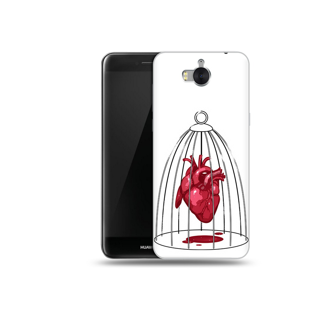 

Чехол MyPads Tocco для Huawei Y5 сердце в клетке (PT91582.58.597), Прозрачный, Tocco