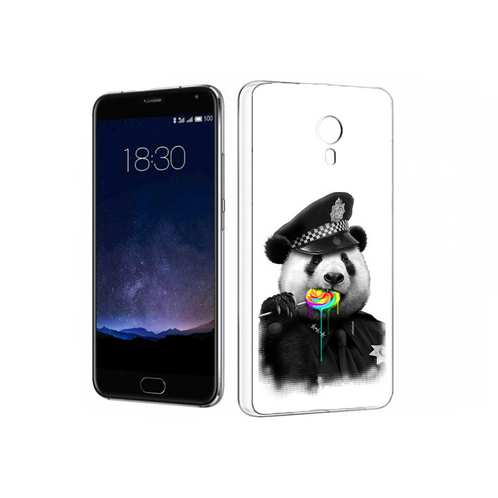 

Чехол MyPads Tocco для Meizu Pro 5 Панда полиция (PT18126.86.130), Прозрачный, Tocco