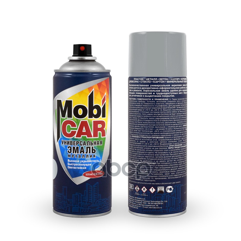 

Краска Аэрозольная Серебро Mobicar 520 Мл Mobicar 0506-03 Mc