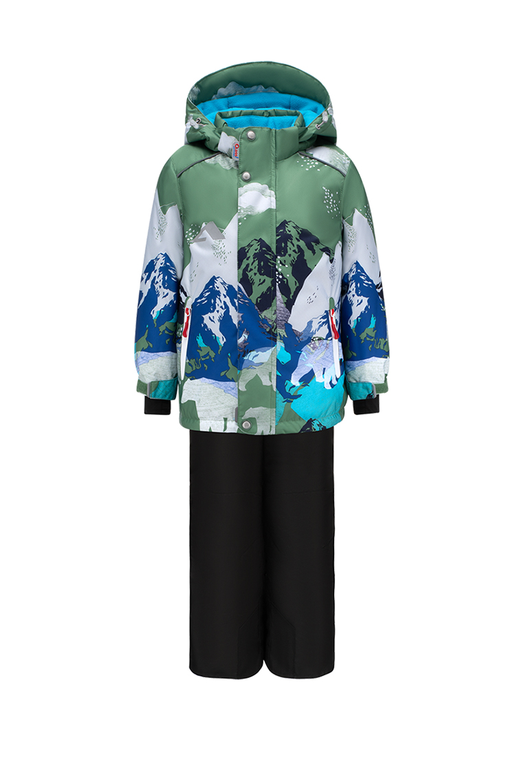 

Комплект верхней одежды Oldos AOAW22SU1T118, лесной зеленый, черный, р. 128, AOAW22SU1T118