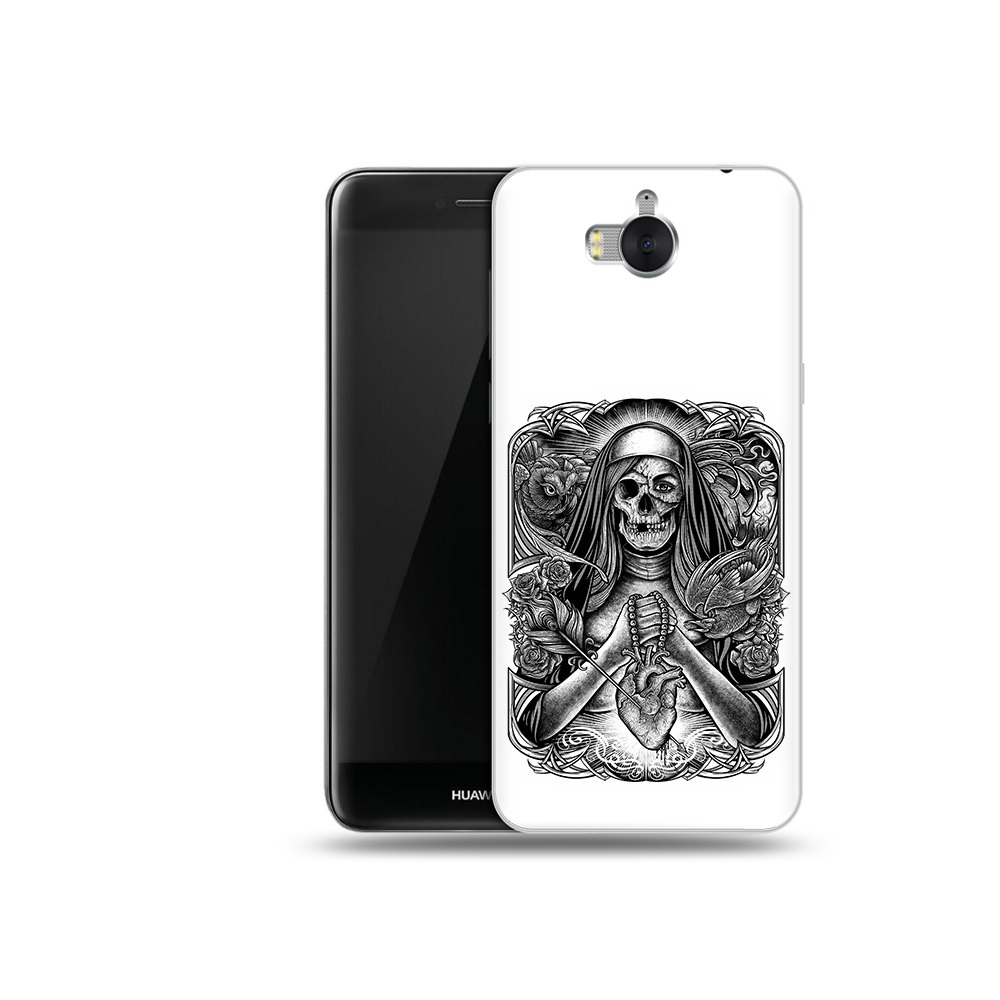 

Чехол MyPads Tocco для Huawei Y5 скелет с сердцем (PT91582.58.603), Прозрачный, Tocco