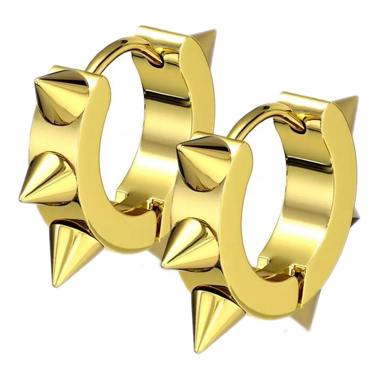 

Серьги конго из стали Spikes SSE-025-GD, SSE-025-GD