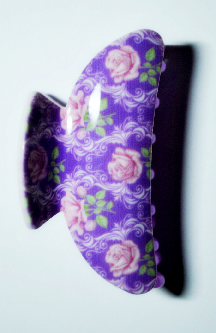 Заколка-краб женская Fashion Jewelry Roses фиолетовая