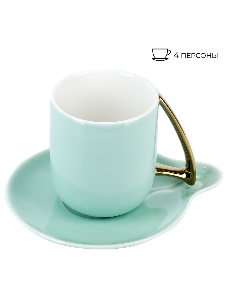 

Набор Nouvelle Home 5th Avenue. Mint (4 персоны) 240мл, Зеленый