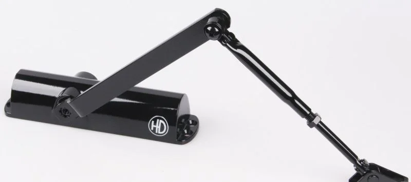 

Доводчик дверной HANDLE DESIGN 3023 черный 40-65кг