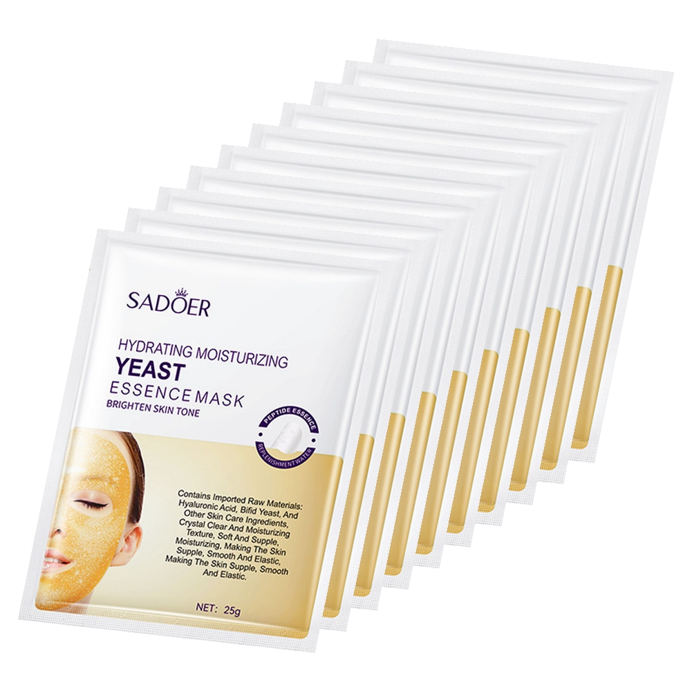 

Маска для лица Sadoer Увлажняющая гидрогелевая с гиалуроновой кислотой 10шт, Маска для лица Sadoer