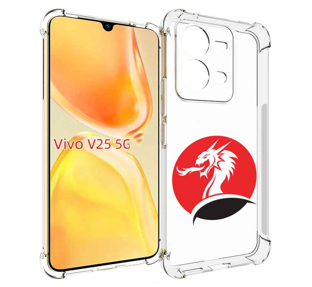 

Чехол MyPads дракон-рисунок для Vivo V25 5G / V25e, Прозрачный, Tocco