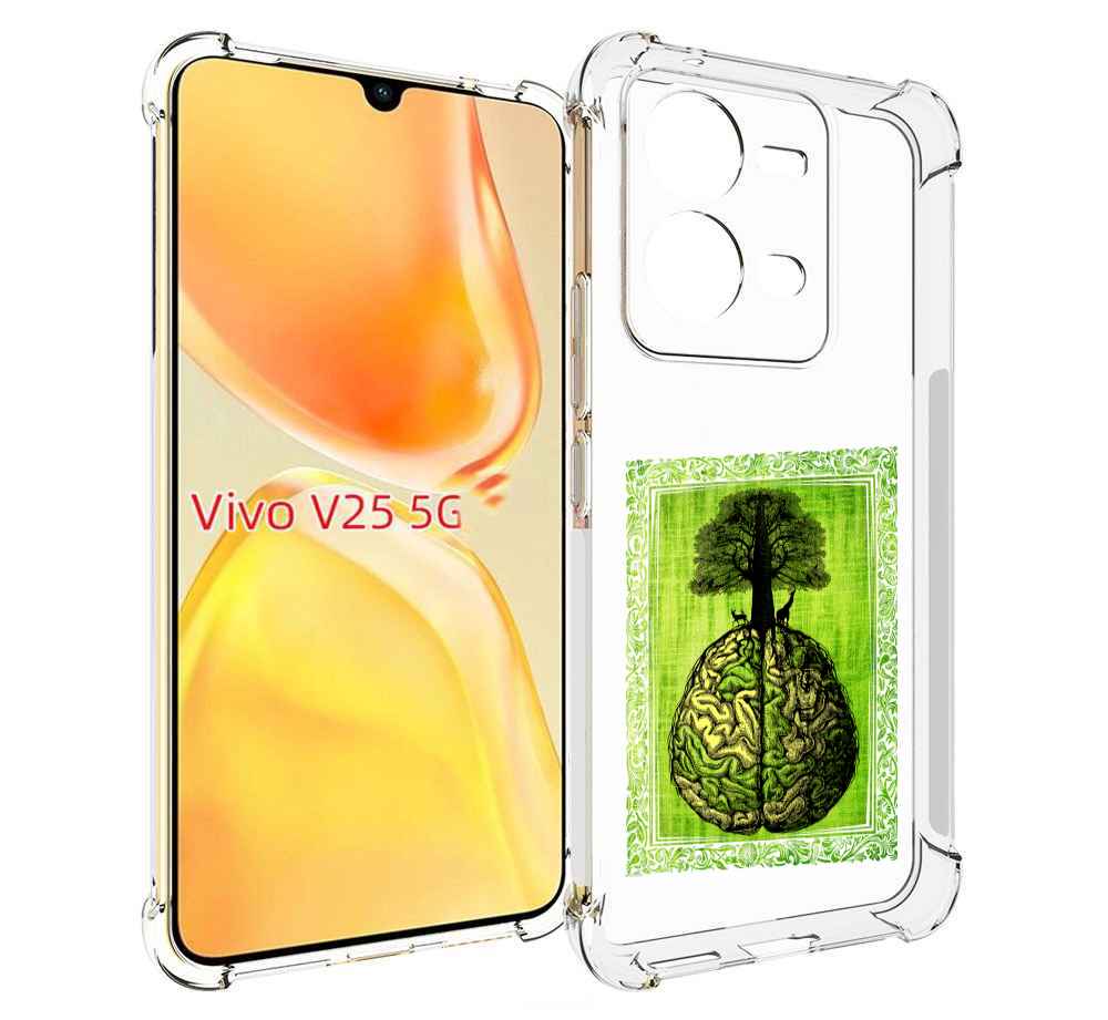 

Чехол MyPads абстракция здоровый мозг для Vivo V25 5G / V25e, Прозрачный, Tocco