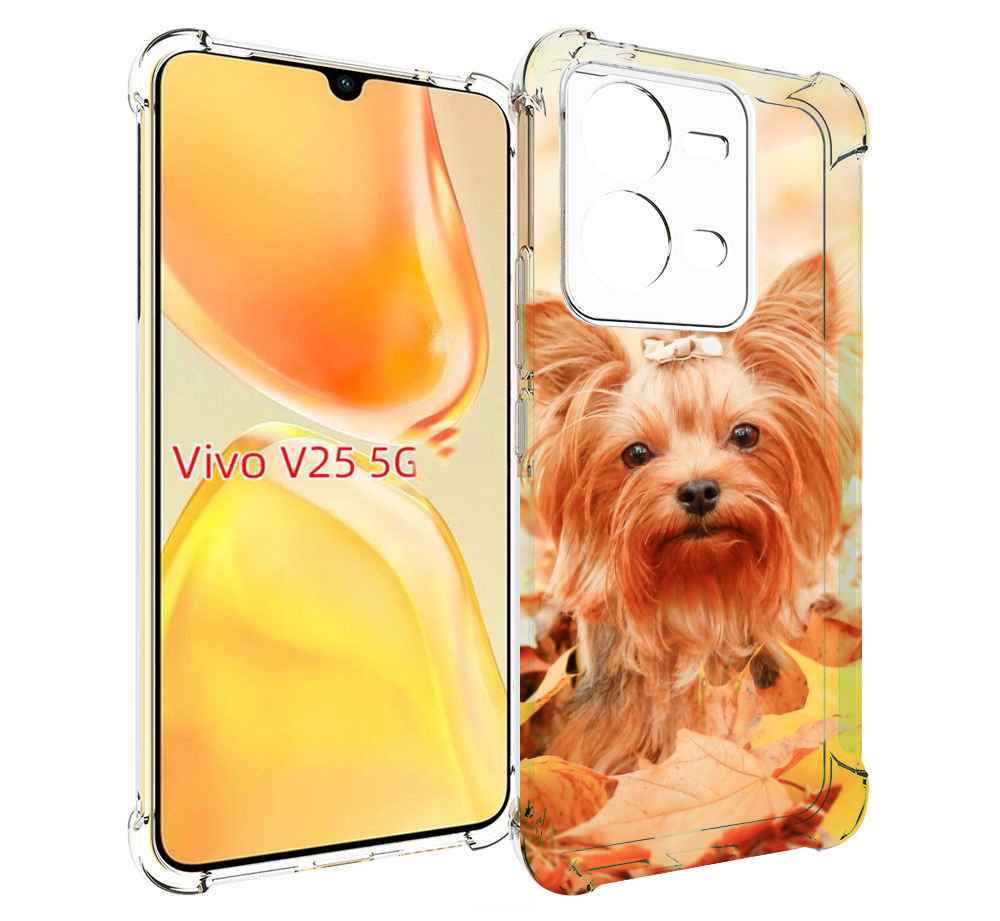 

Чехол MyPads еркширдскии терьер иорк для Vivo V25 5G / V25e, Прозрачный, Tocco