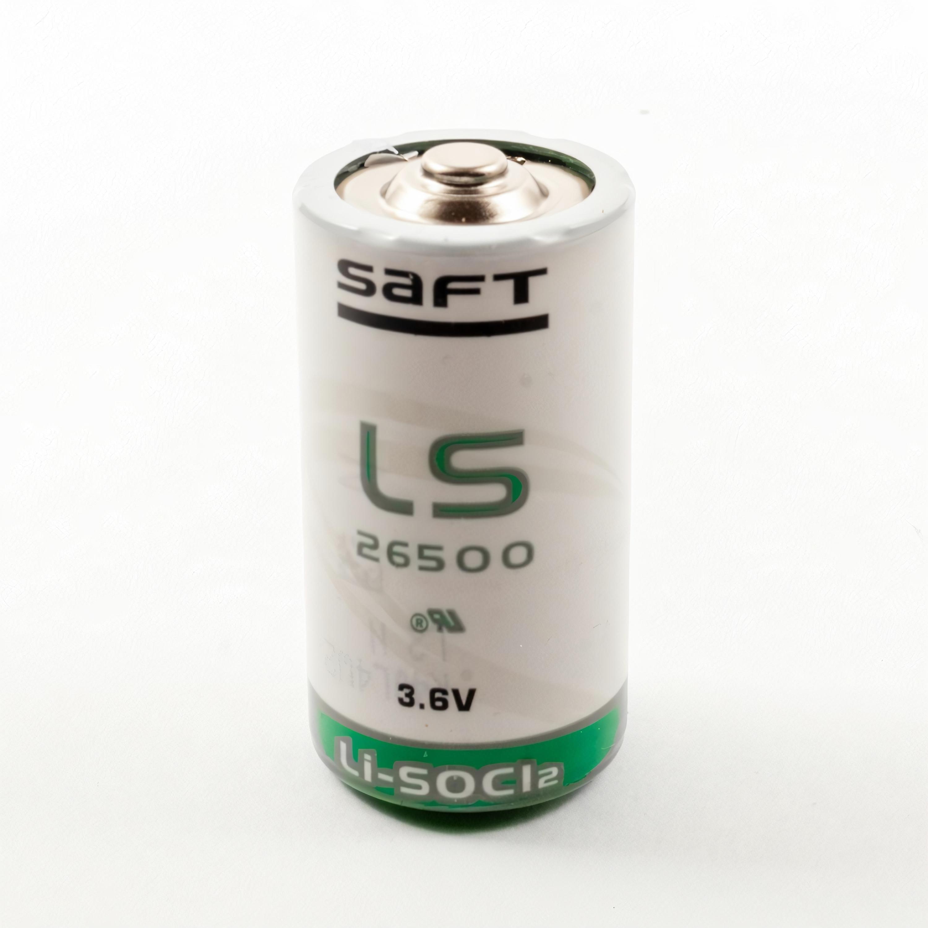 Батарейка литий-тионилхлоридная SAFT LS26500 (R14/C) Lithium/ 3.6 В (3.6V) 7700 мАч