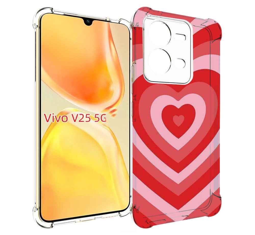

Чехол MyPads завораживающее сердце женский для Vivo V25 5G / V25e, Прозрачный, Tocco