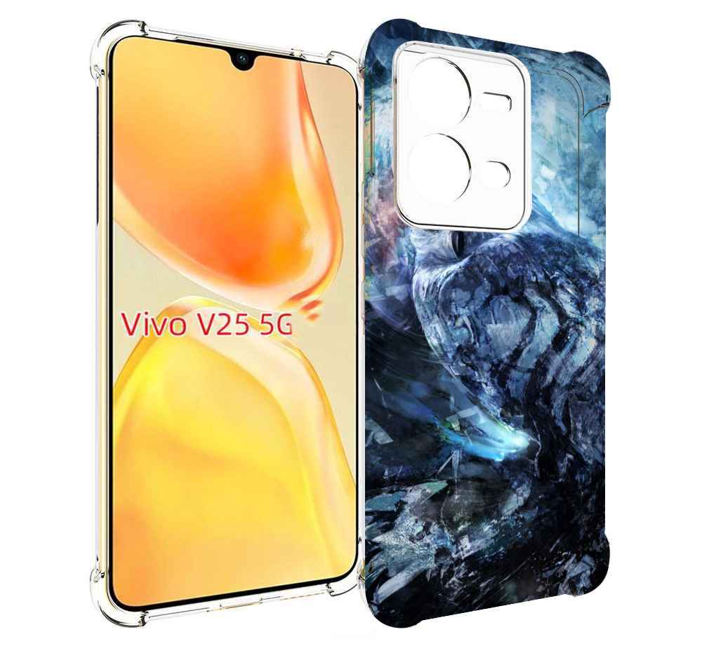 

Чехол MyPads замороженная-сова для Vivo V25 5G / V25e, Прозрачный, Tocco