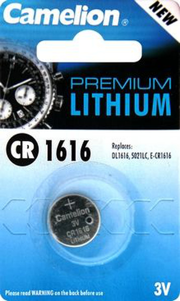

Батарейкa Camelion CR1616 / 3В / 3V / в блистере 1 штука