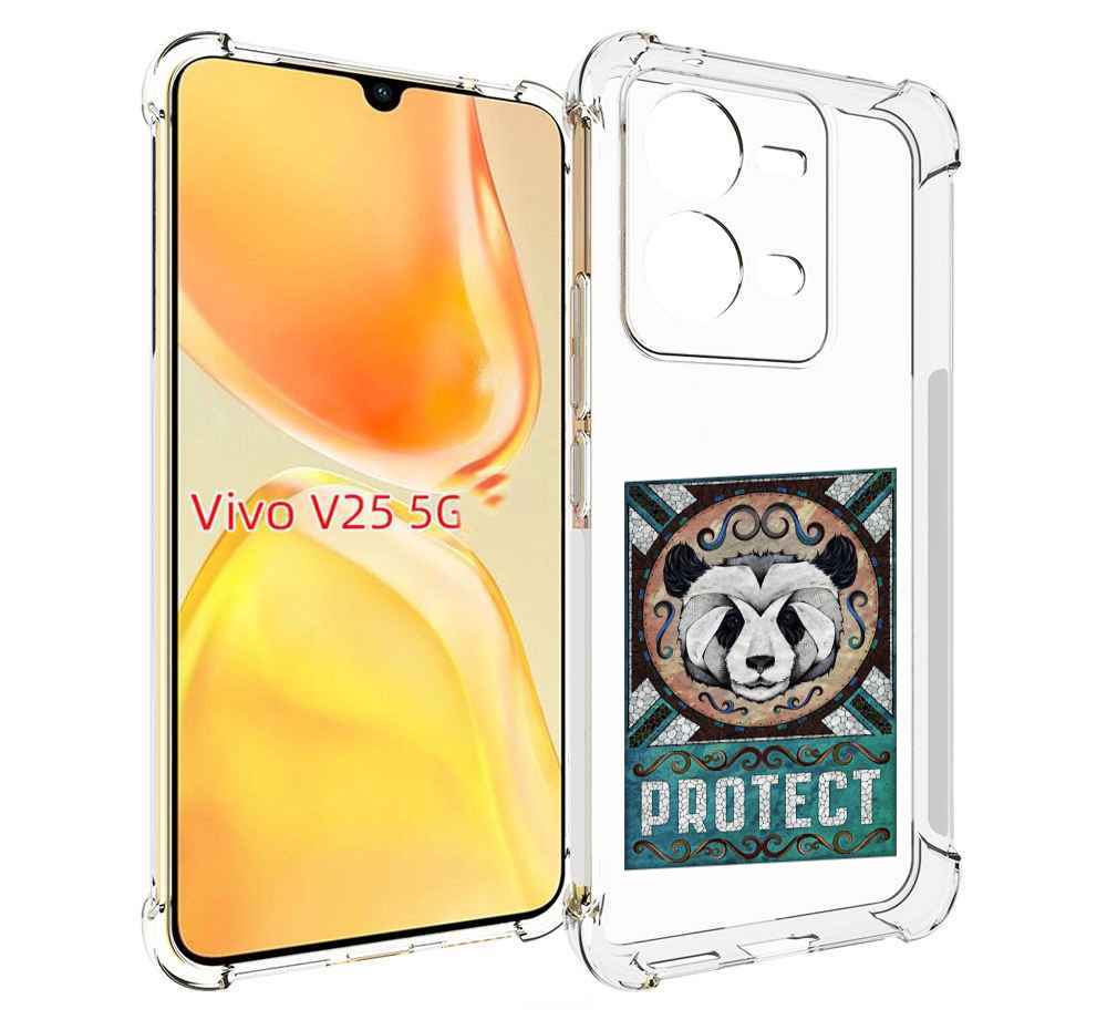 

Чехол MyPads защита панды для Vivo V25 5G / V25e, Прозрачный, Tocco