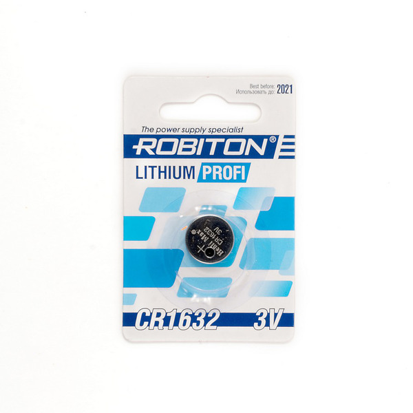 

Батарейка ROBITON PROFI R-CR1632 / 3В / 3V / в блистере 1 штука