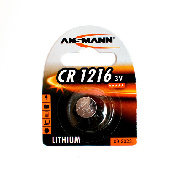 

Батарейкa ANSMANN CR1216 / 3В / 3V / в блистере 1 штука