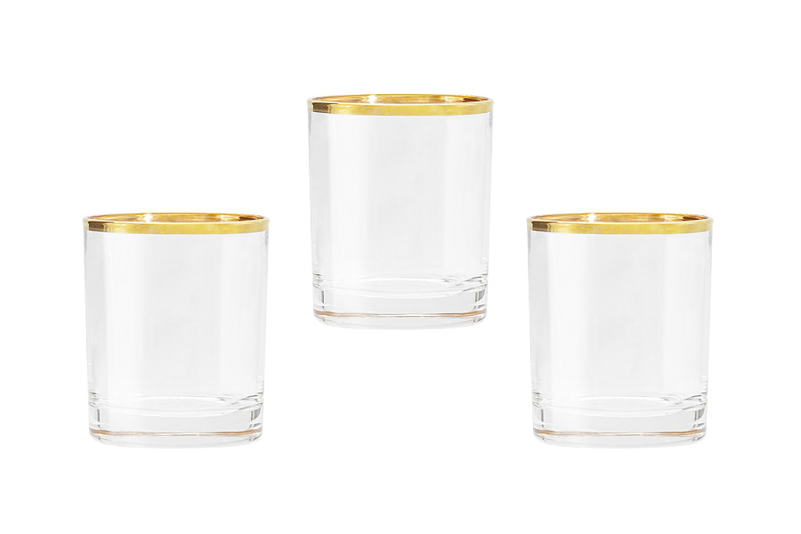 Стопки для водки Le Stelle Сабина золото стекло 6шт 70мл SM-2790/G