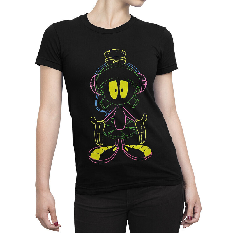 

Футболка женская Dream Shirts Марсианин Марвин Женская 10007661 черная M, Марсианин Марвин Женская 10007661