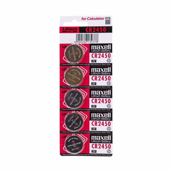 

Батарейкa MAXELL CR2450 / 3В / 3V / в блистере 5 штук