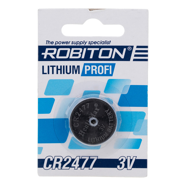 Батарейка ROBITON PROFI R-CR2477 /  3В / 3V  / в блистере 1 штука