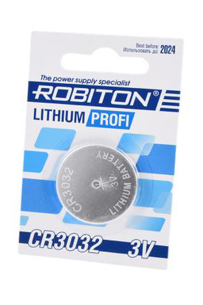 Батарейка ROBITON PROFI R-CR3032 /  3В / 3V  / в блистере 1 штука