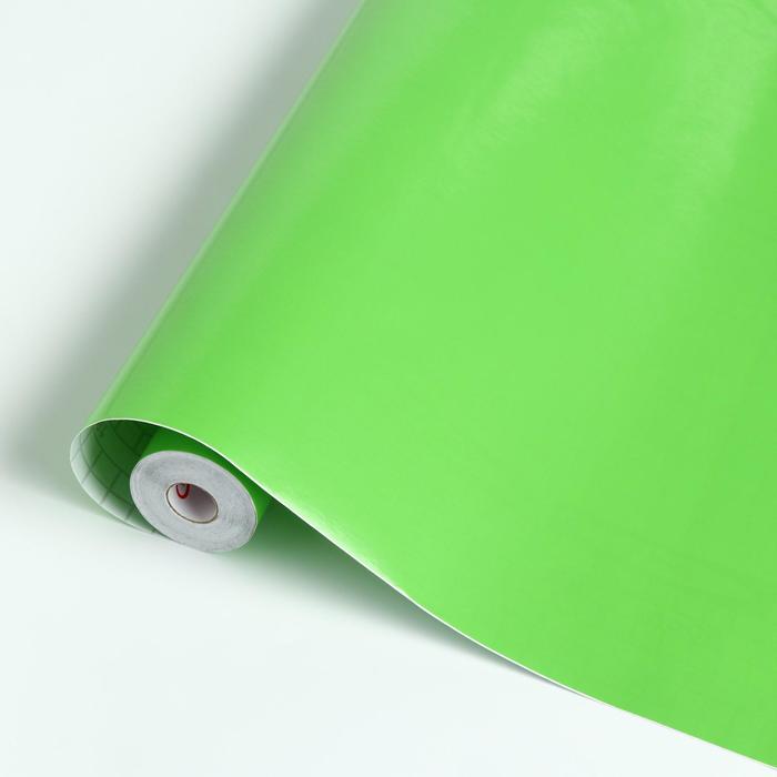 панель пвх самоклеящаяся в рулоне бледно зеленая 2 8м 50см толщ2мм Пленка Самоклеящаяся D&B 7025 светло - зеленая,  0,45х8м