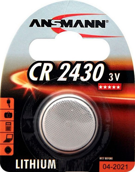

Батарейкa ANSMANN CR2430 / 3В / 3V / в блистере 1 штука