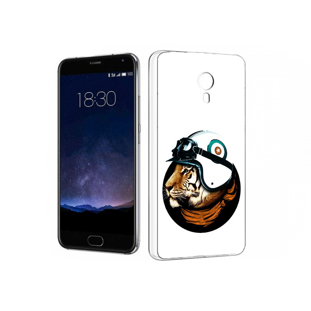 

Чехол MyPads Tocco для Meizu Pro 5 Тигр в шлеме (PT18126.86.171), Прозрачный, Tocco