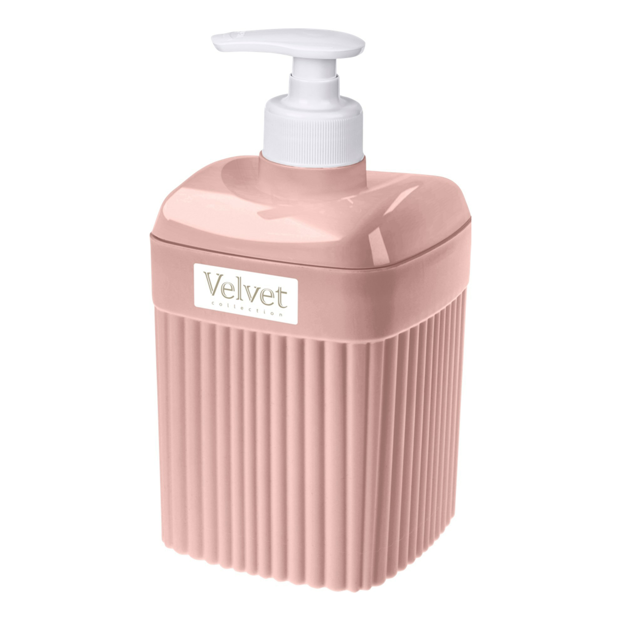 Дозатор для жидкого мыла Бытпласт Velvet розовый