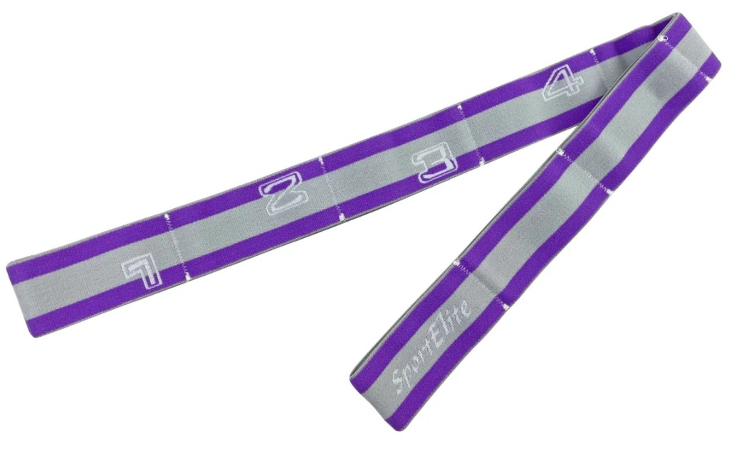 фото Эспандер эластичный с петлями для хвата sportelite 1807se, фиолетовый