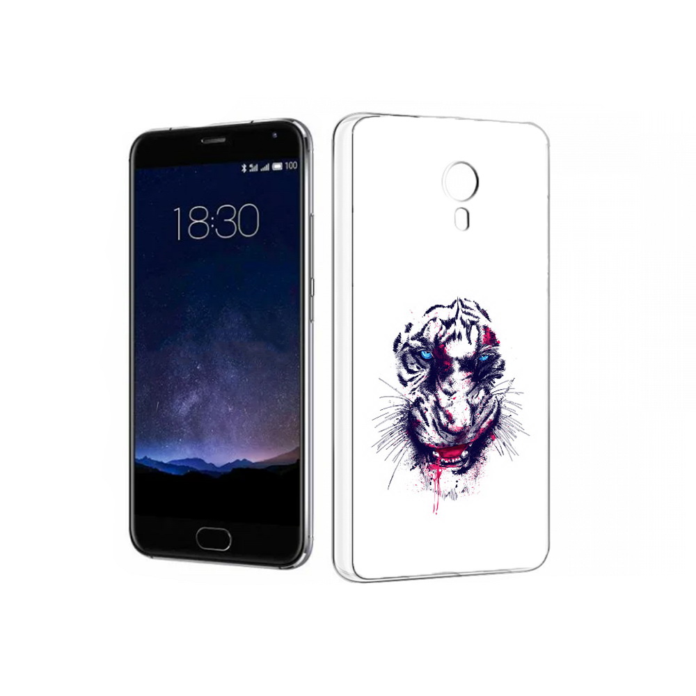 

Чехол MyPads Tocco для Meizu Pro 5 безумный тигр (PT18126.86.228), Прозрачный, Tocco
