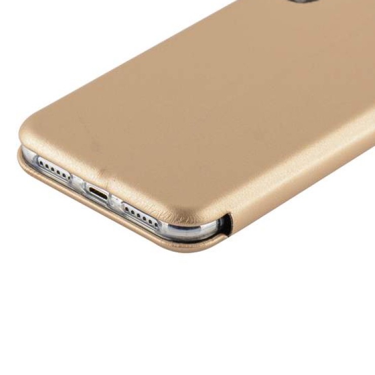 

Чехол книжка для Huawei Y7 2019 золотой, Huawei Y7 2019