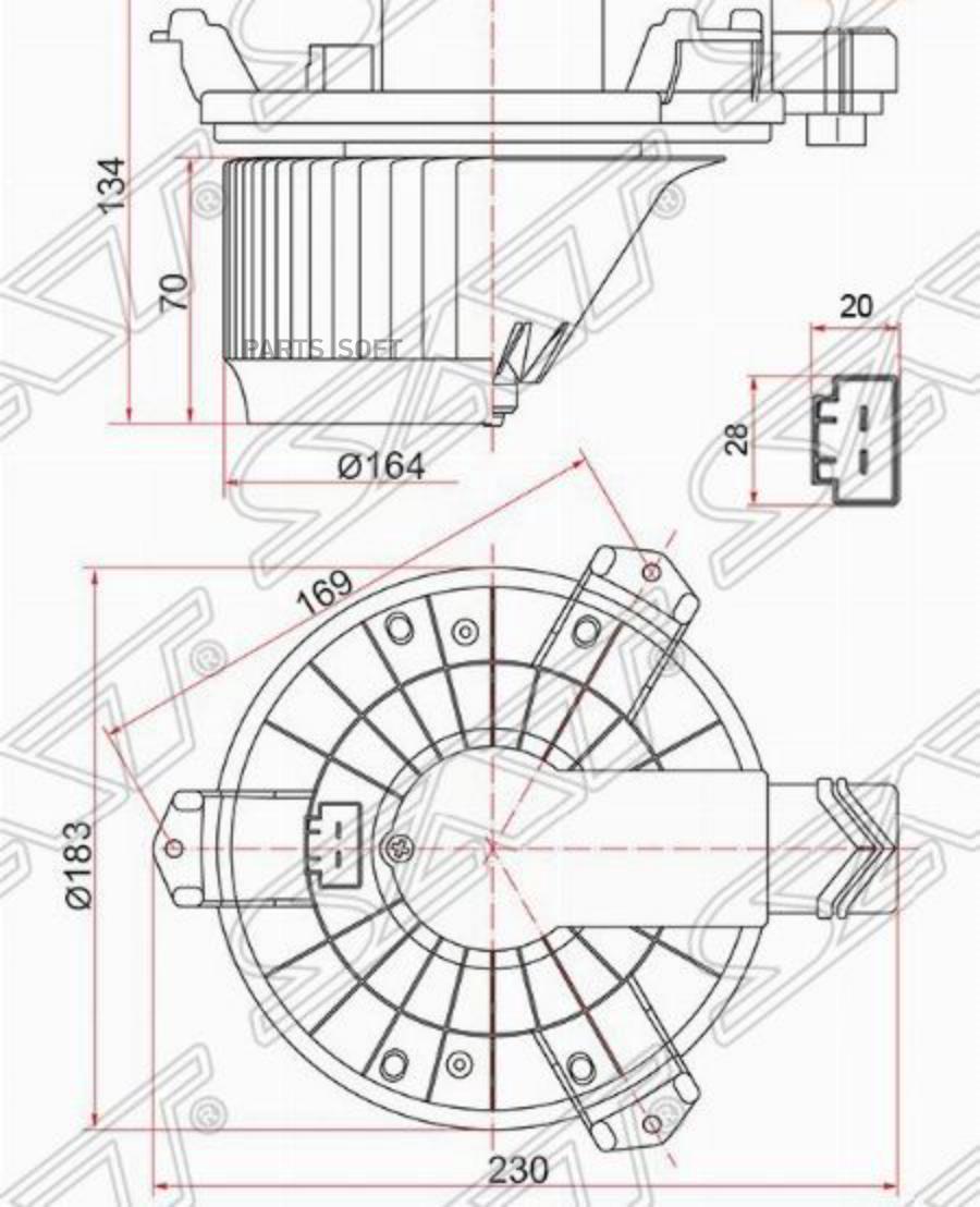 

SAT ST-79310-TA0-A01 Мотор отопителя салона HONDA ACCORD CU# 08-13/CR-V RE# 07-12/TOYOTA L