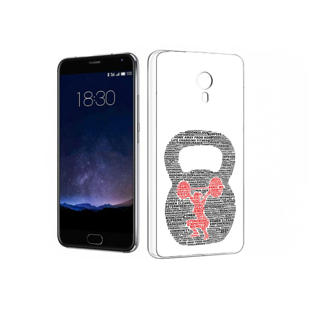

Чехол MyPads Tocco для Meizu Pro 5 бодибилдинг гиря из слов (PT18126.86.232), Прозрачный, Tocco