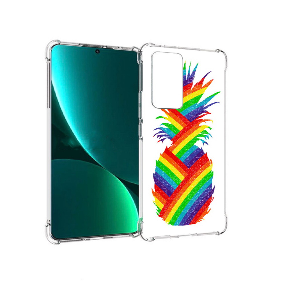 

Чехол MyPads Tocco для Xiaomi 12 Pro радужный ананас (PT226953.293.566), Прозрачный, Tocco