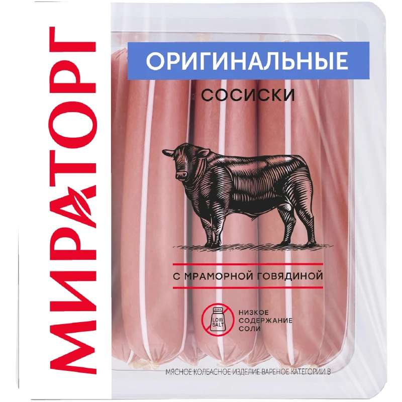 Сосиски Мираторг Оригинальные охлажденные 350 г 170₽