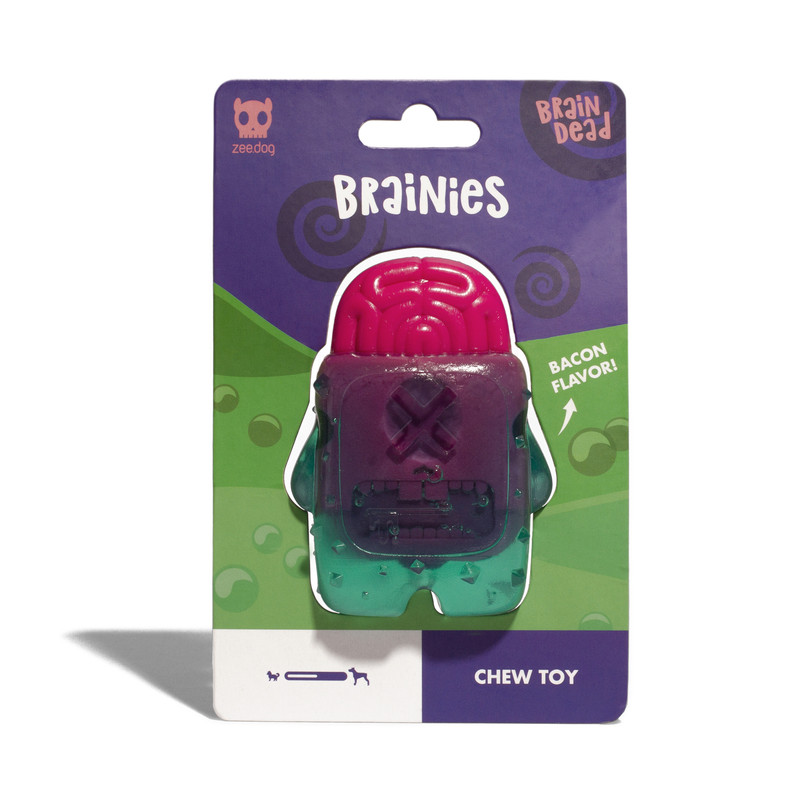 

Игрушка жевательная для собак Zee.Dog BRAIN DEAD с ароматом бекона, зеленый, нейлон, 7 см, Игрушка для жевания BRAIN DEAD