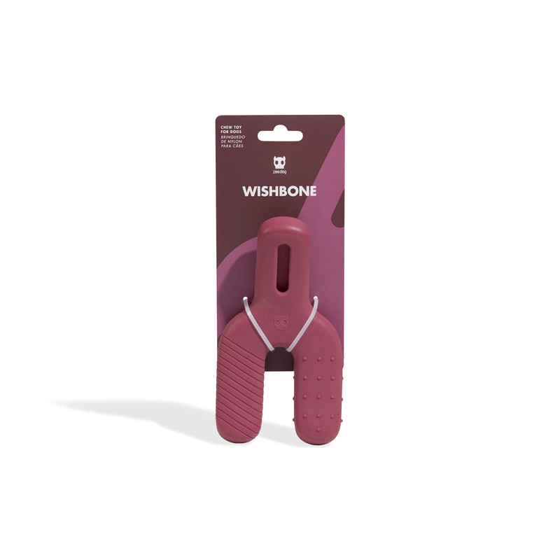 

Игрушка для собак Zee.Dog WISHBONE жевательная с ароматом бекона, красный, нейлон, 18 см, Игрушка WISHBONE