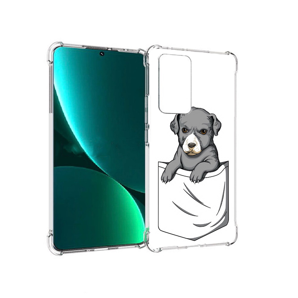 

Чехол MyPads Tocco для Xiaomi 12 Pro собачка в кармане (PT226953.293.611), Прозрачный, Tocco