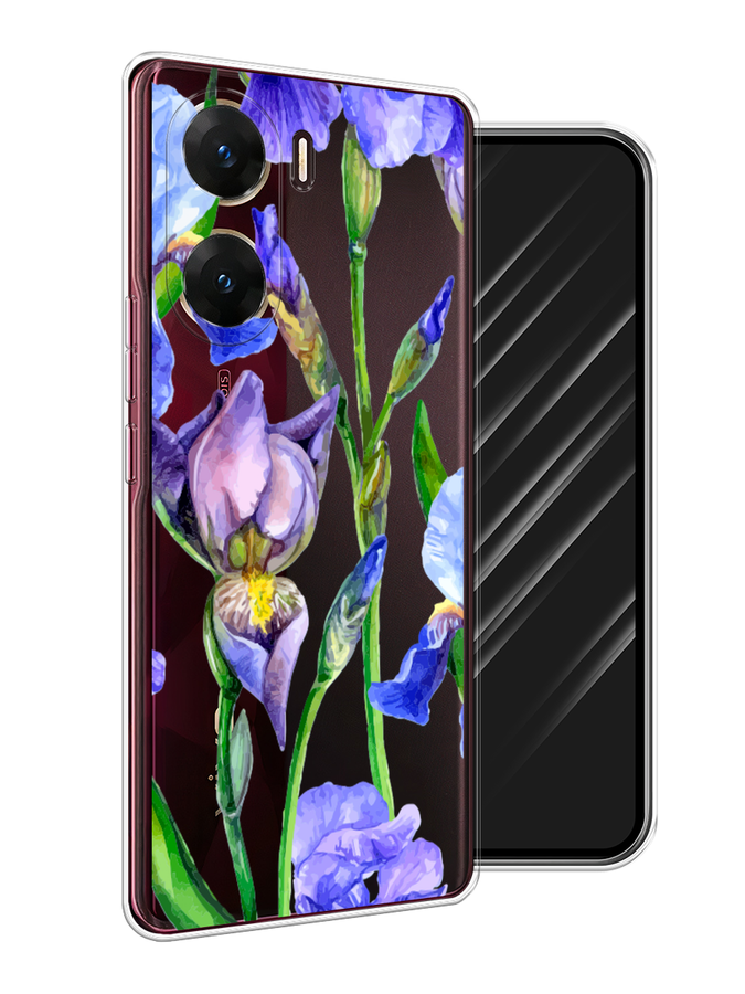 

Чехол Awog на Vivo V29e "Синие ирисы", Фиолетовый;голубой;зеленый, 269450-1