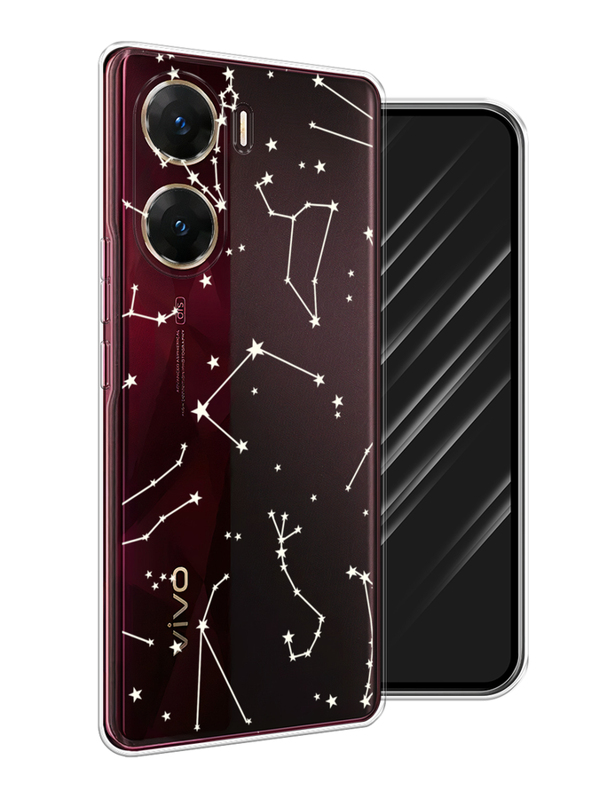 

Чехол Awog на Vivo V29e "Созвездия", Прозрачный;серый;бежевый, 269450-1